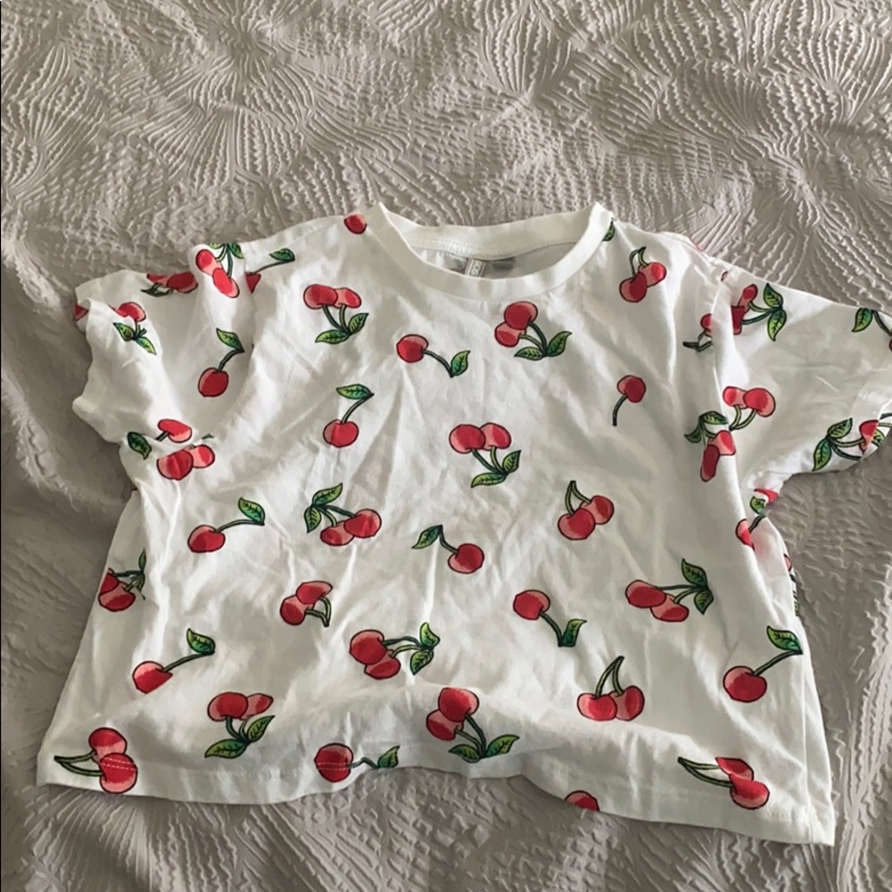 ASOS Cherry T shirt Womens Size 2